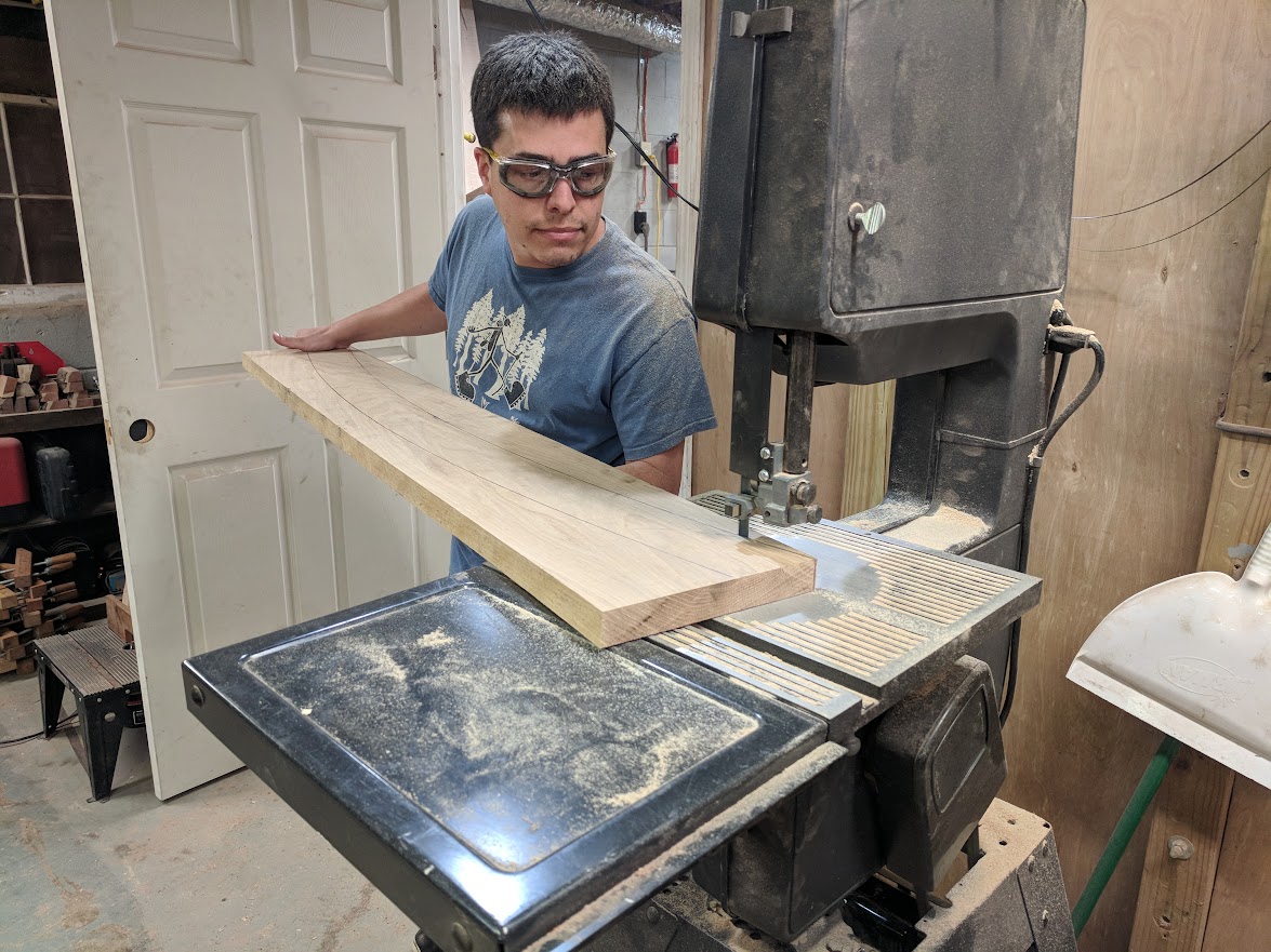 Hand-built baby crib detail